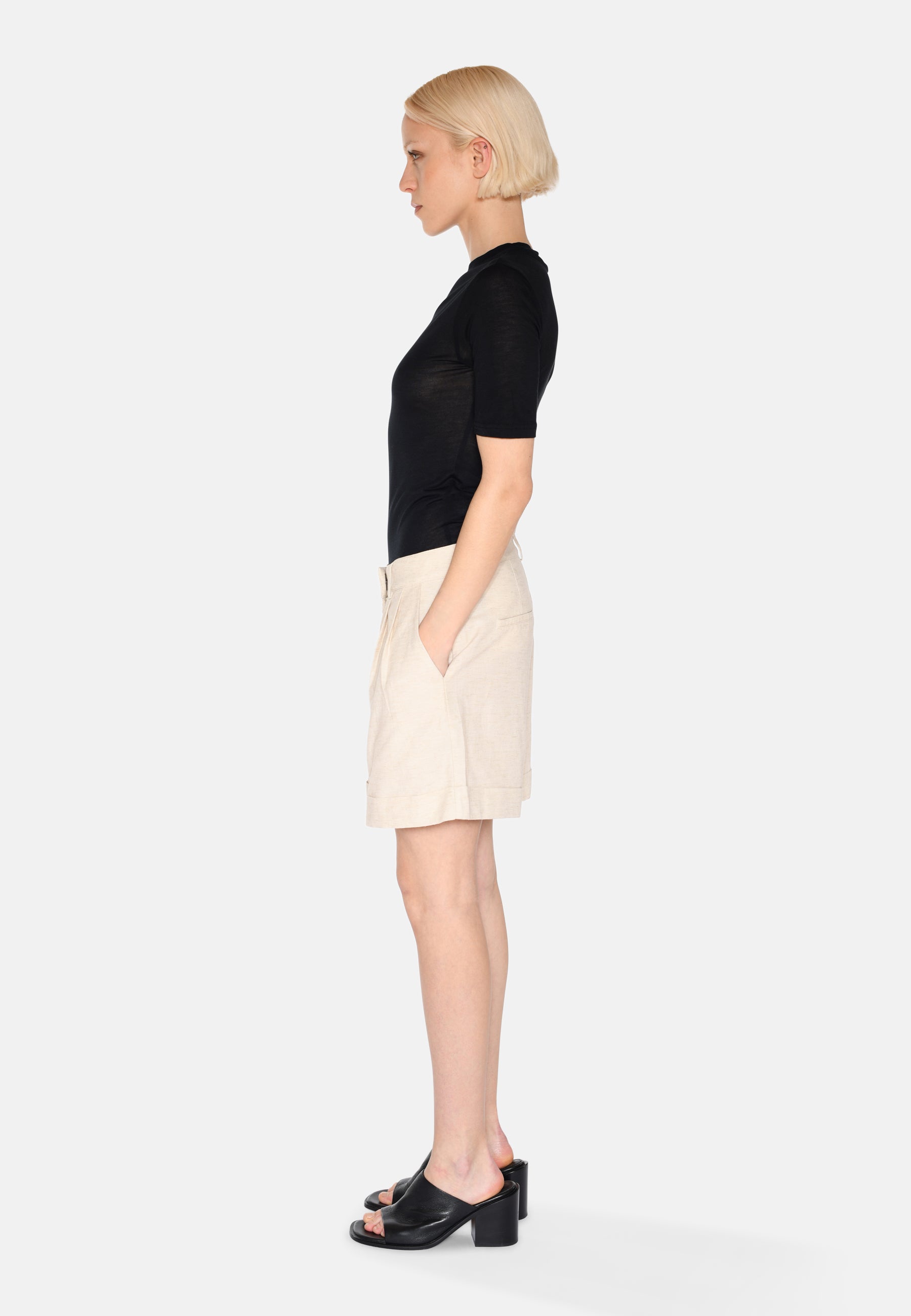 minimum female Leia kortærmet t-shirt 4158 Short Sleeved T-shirt 0506 Black Ink