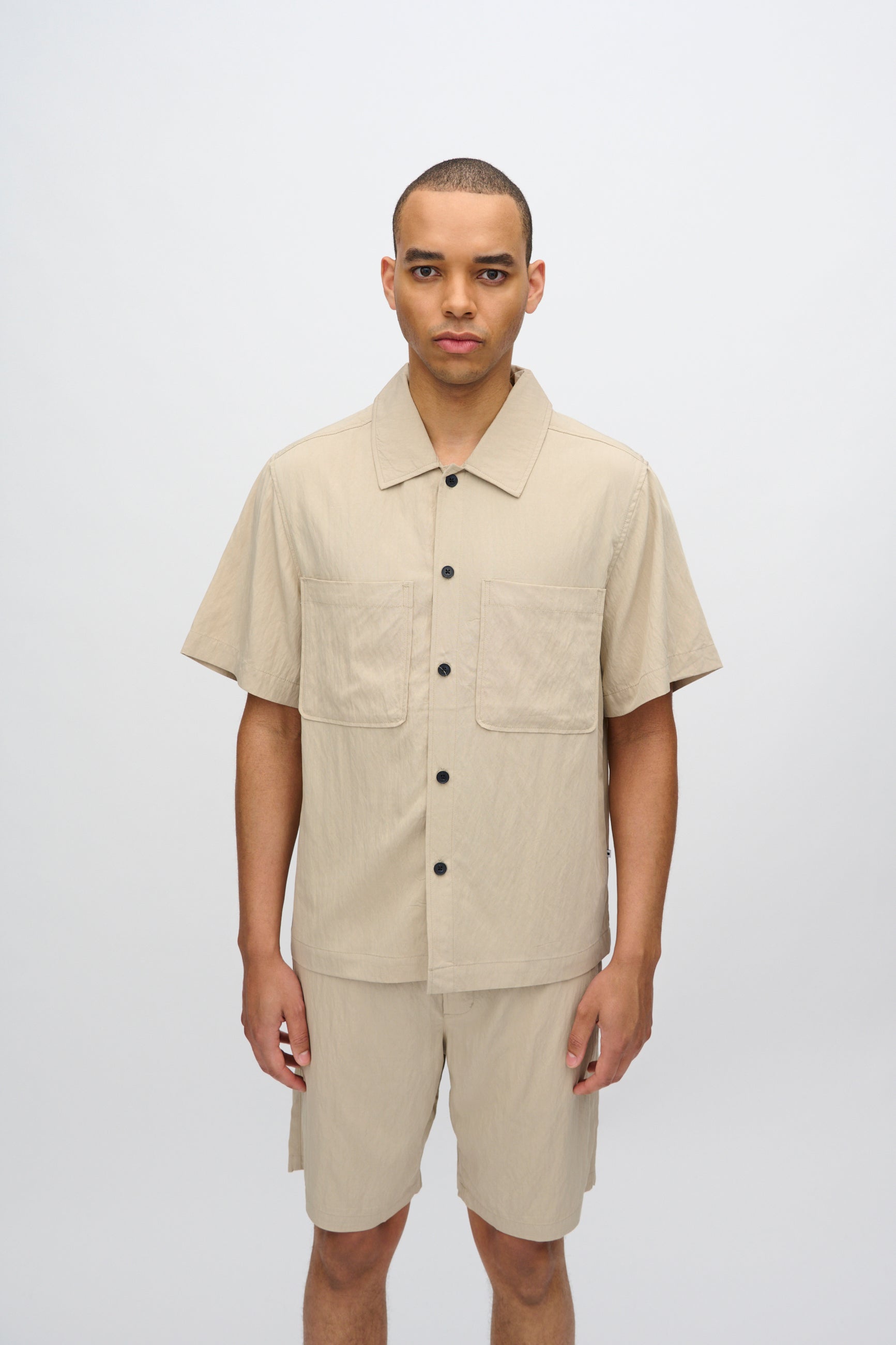 minimum male Lennon kortærmet skjorte 4222 Short Sleeved Shirt 1307 White Pepper