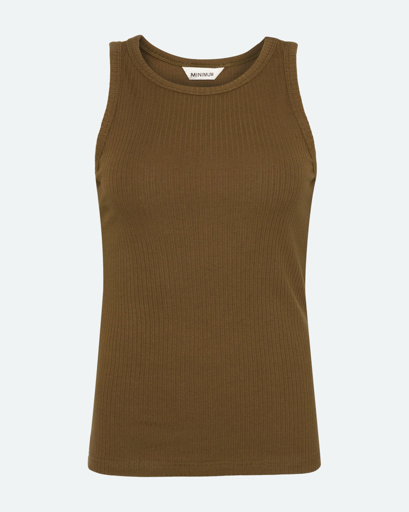 minimum female Lila tank top 4226 Gilet 8006 Ivy Green