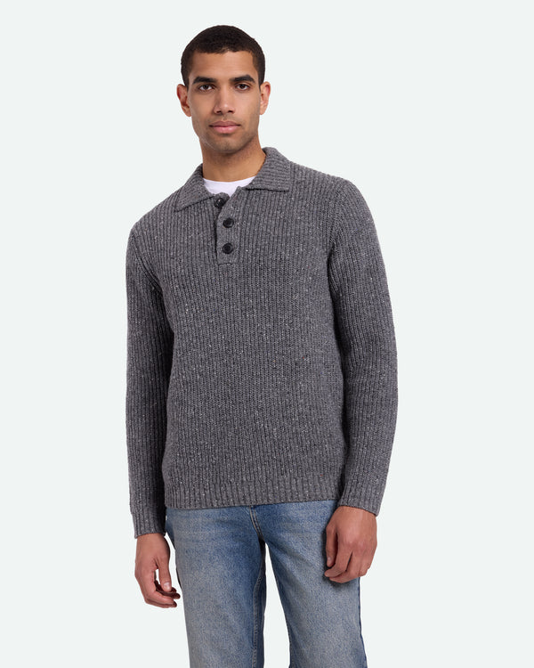 minimum male Lorey 3851 Jumper 960M Grey Melange