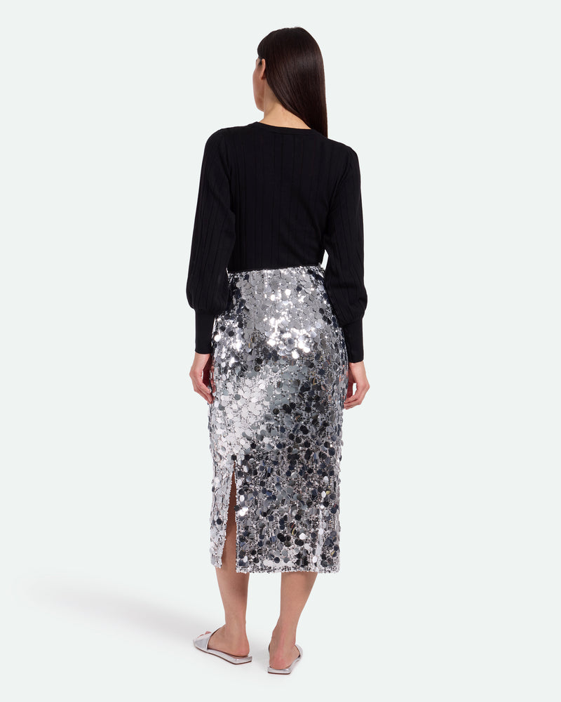 moves Lubinu 3689 Midi Skirt 1020 Silver