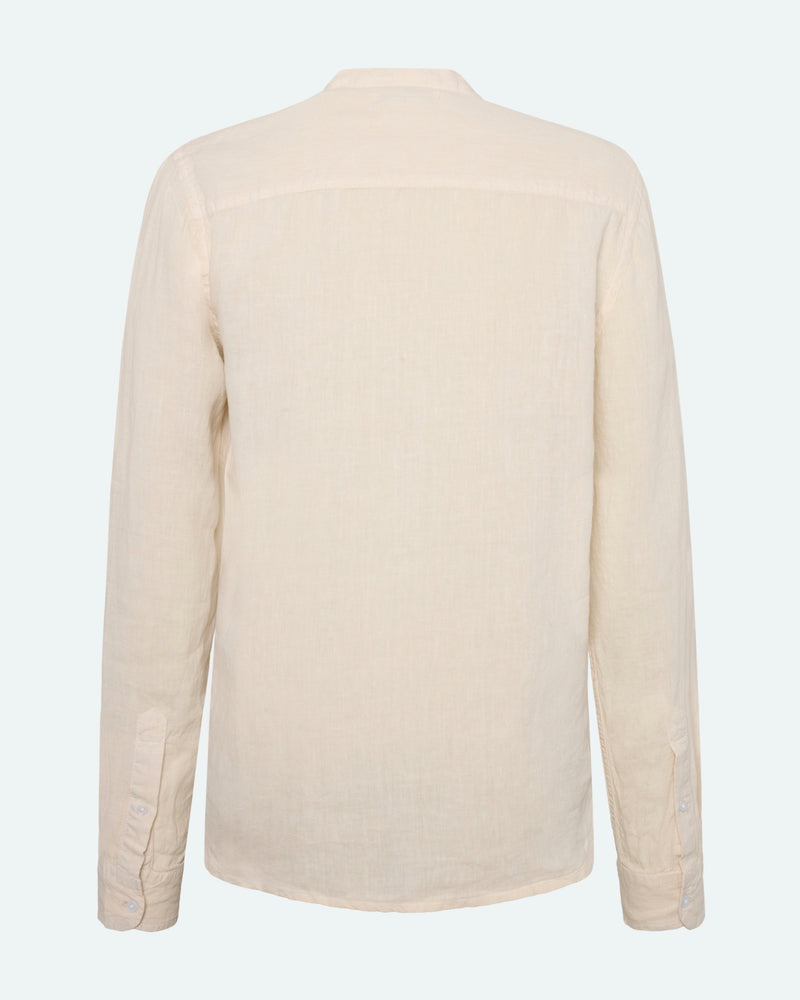 minimum male Mando langærmet hørskjorte 4115 Long Sleeved Shirt 5304 Rainy Day