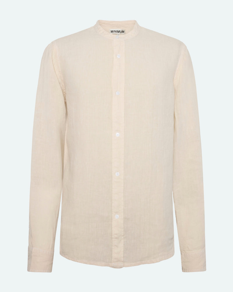 minimum male Mando langærmet hørskjorte 4115 Long Sleeved Shirt 5304 Rainy Day