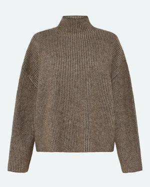 minimum female Mercy knit 4465 Jumper 1109 Chinchilla