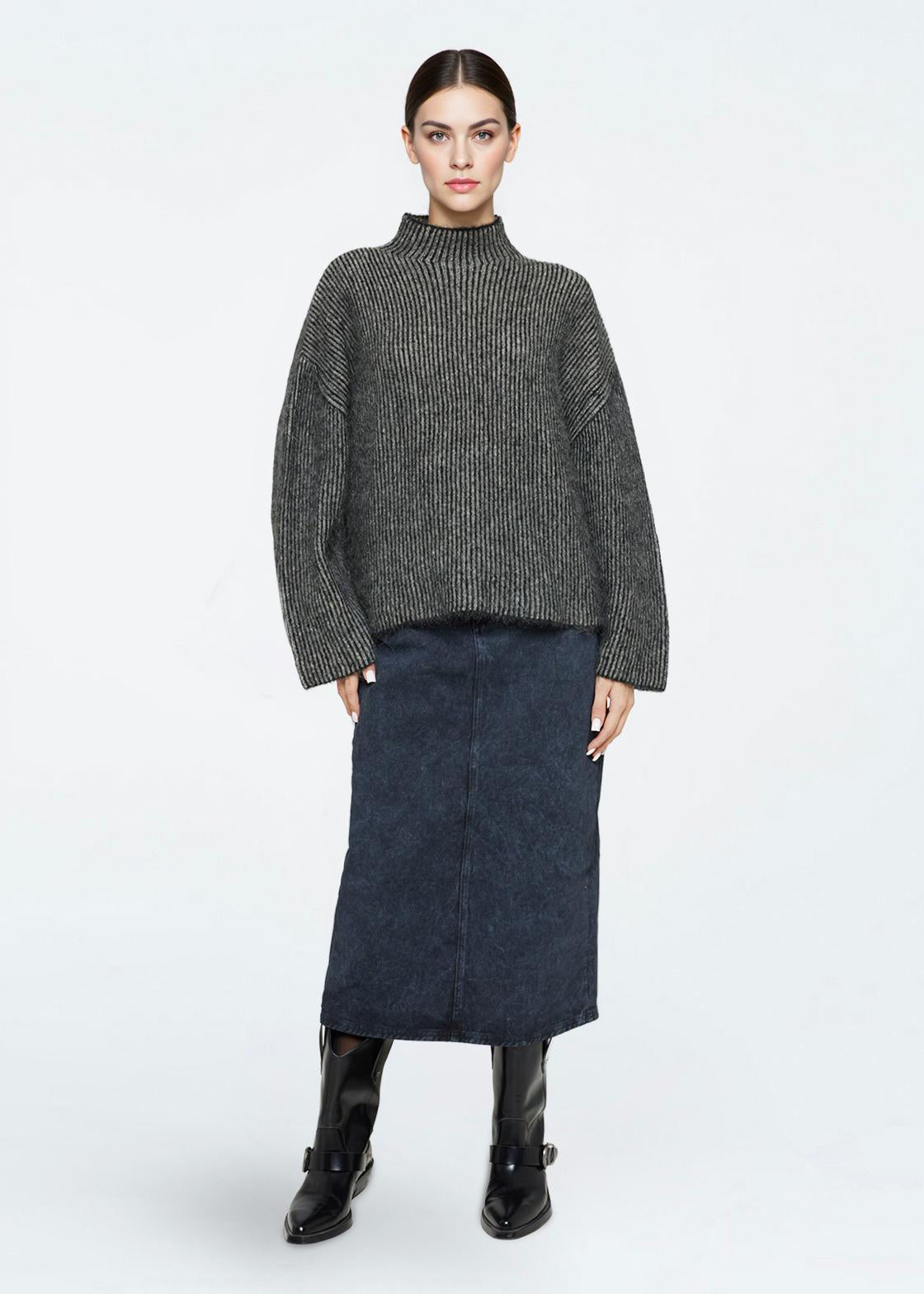 minimum female Mercy knit 4465 Jumper 999 Black
