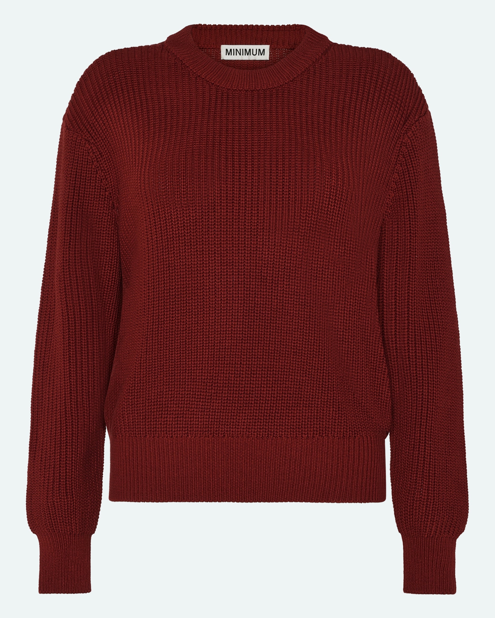 minimum female Mikala striktrøje G006 Jumper 1534 Merlot