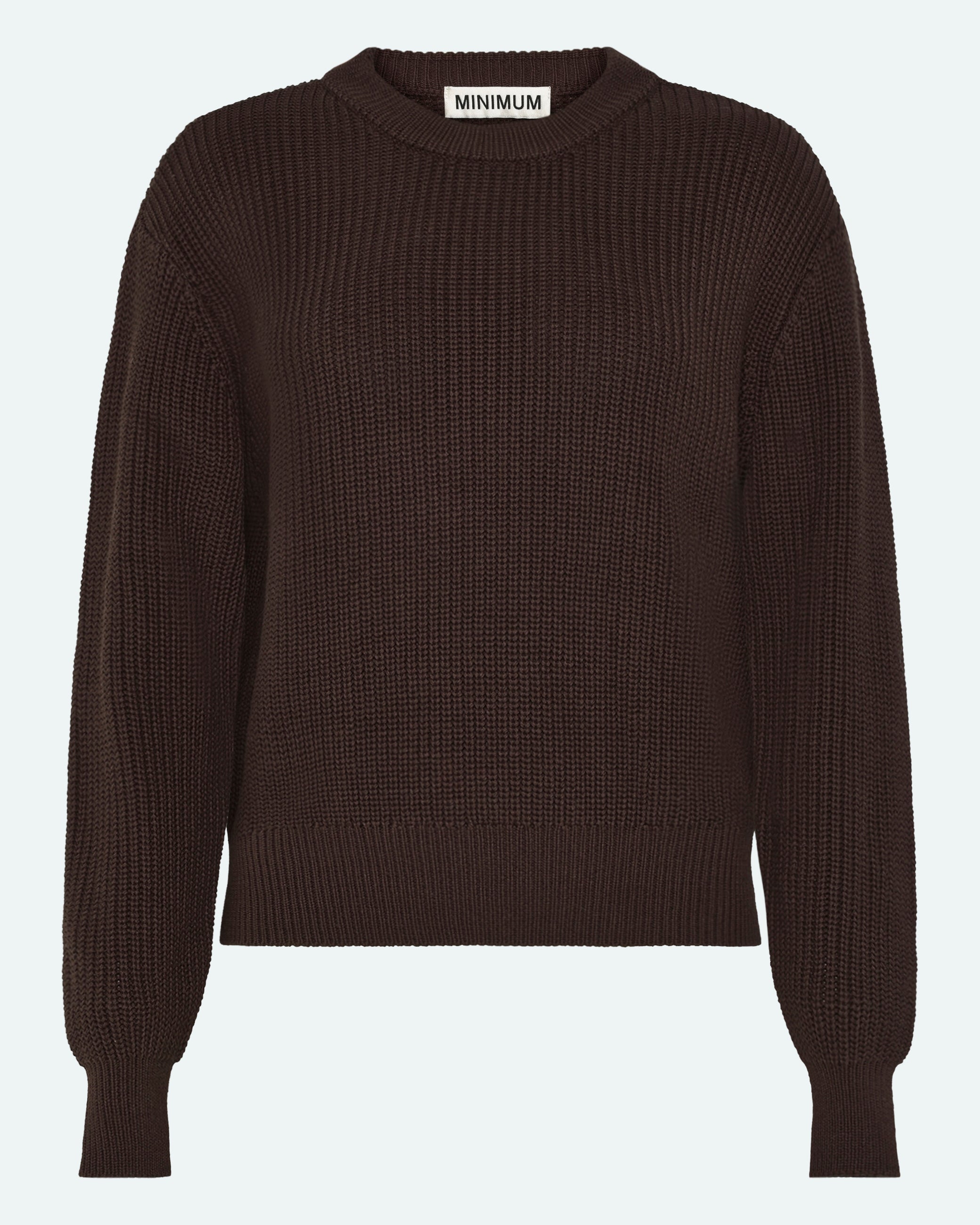 minimum female Mikala striktrøje G006 Jumper 1914 Seal Brown