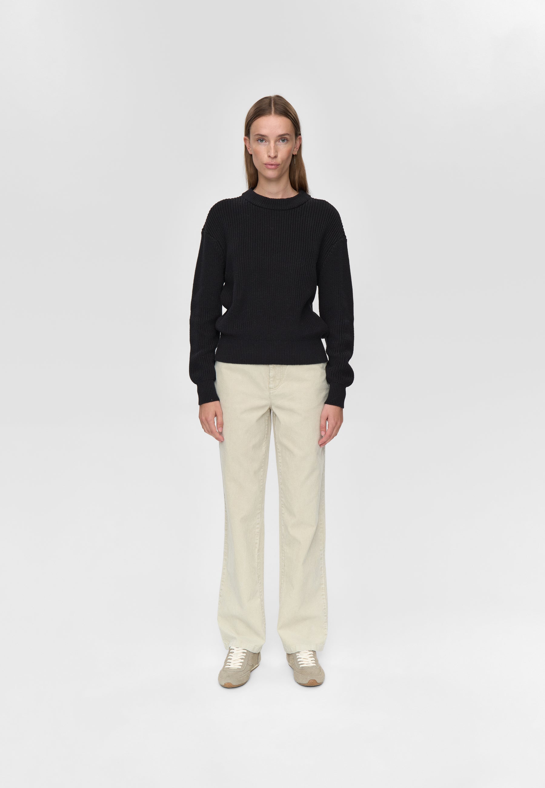 minimum female Mikala striktrøje G006 Jumper 999 Black