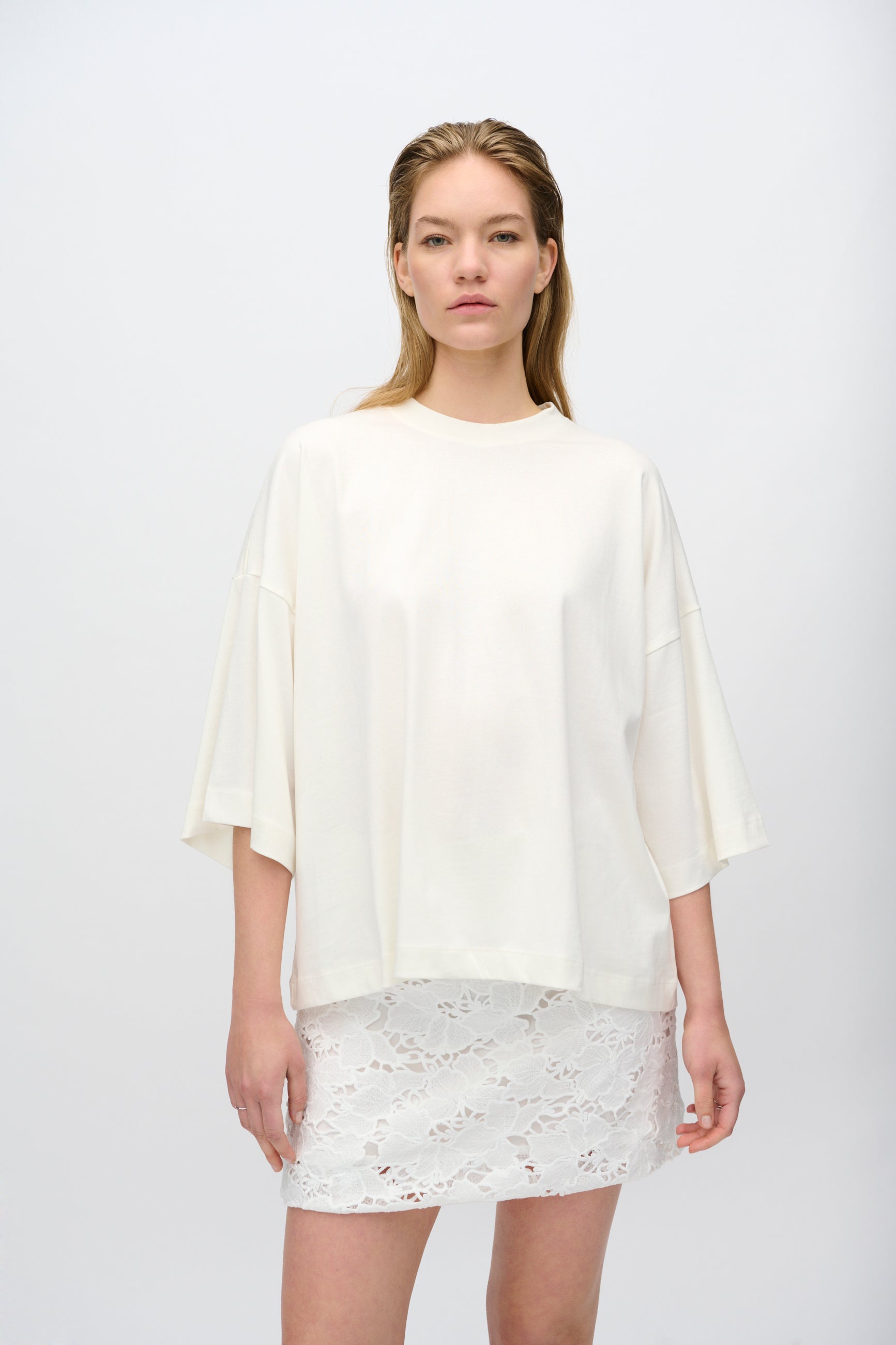 minimum female Mira t-shirt G029 GOTS Short Sleeved T-shirt 0608 Coco Milk