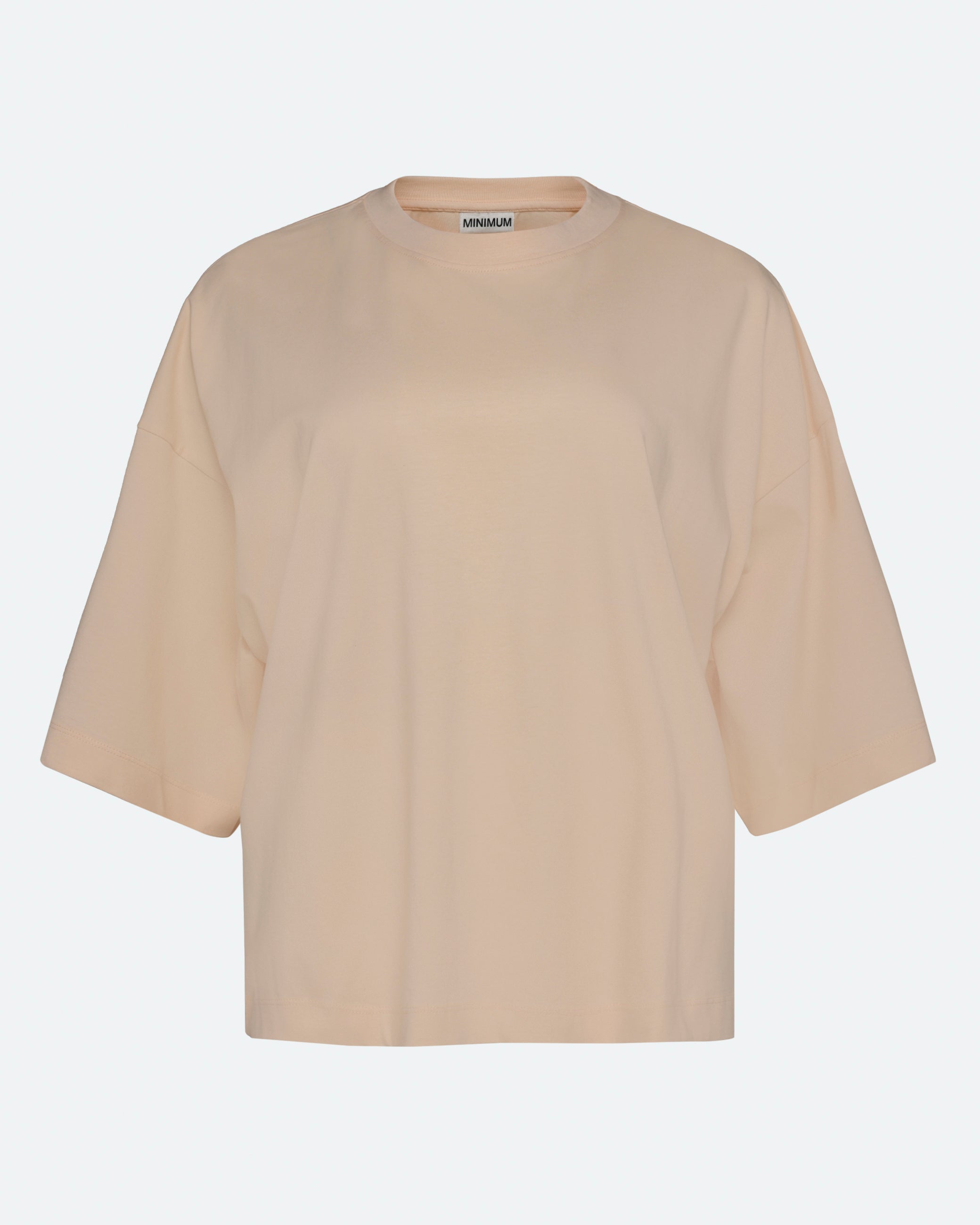 minimum female Mira t-shirt G029 GOTS Short Sleeved T-shirt 1110 Creme De Peche