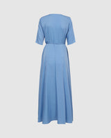 minimum female Miraly 2878 Midi Dress 3930 Vista Blue