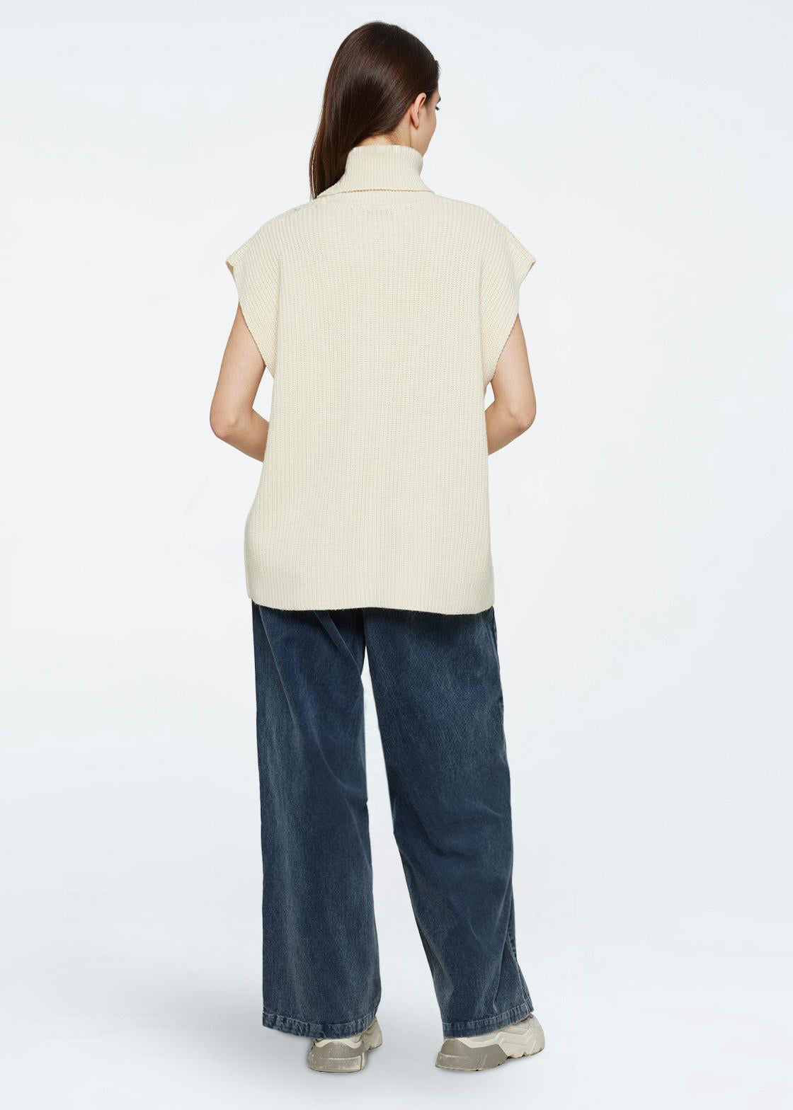 minimum female Naja knit vest 9954 Gilet 5202 Turtledove