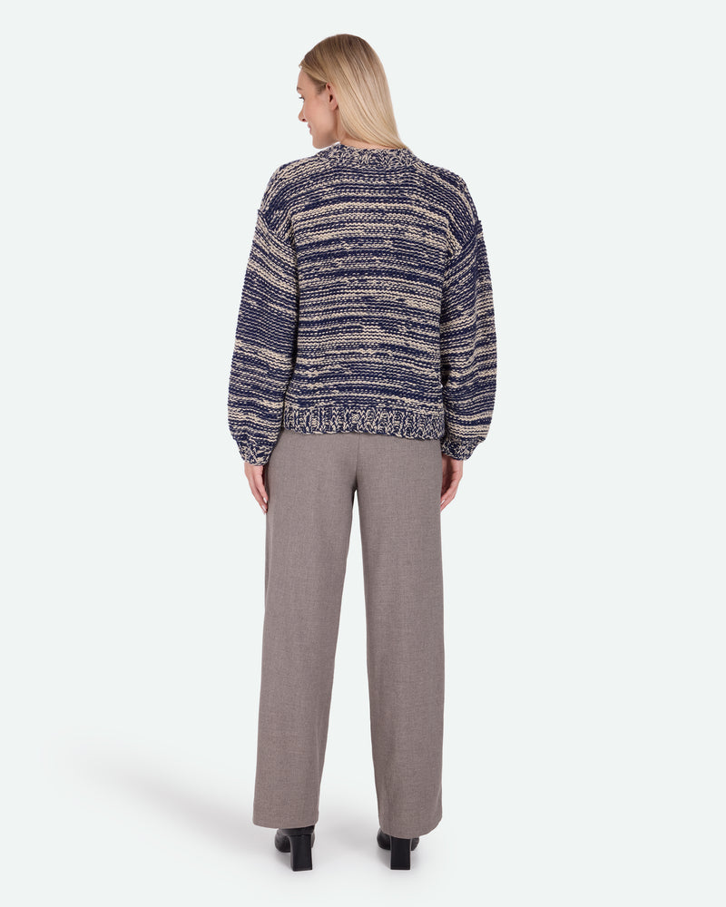 minimum female Neya 3848 Striktrøje Jumper 3933 Medieval Blue