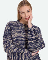 minimum female Neya 3848 Striktrøje Jumper 3933 Medieval Blue