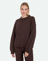 minimum female Neya 9960 Striktrøje Jumper 0313 Hot Fudge