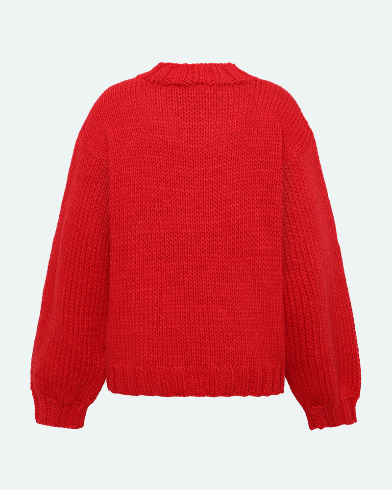 minimum female Neya 9960 Striktrøje Jumper 1665 Ribbon Red