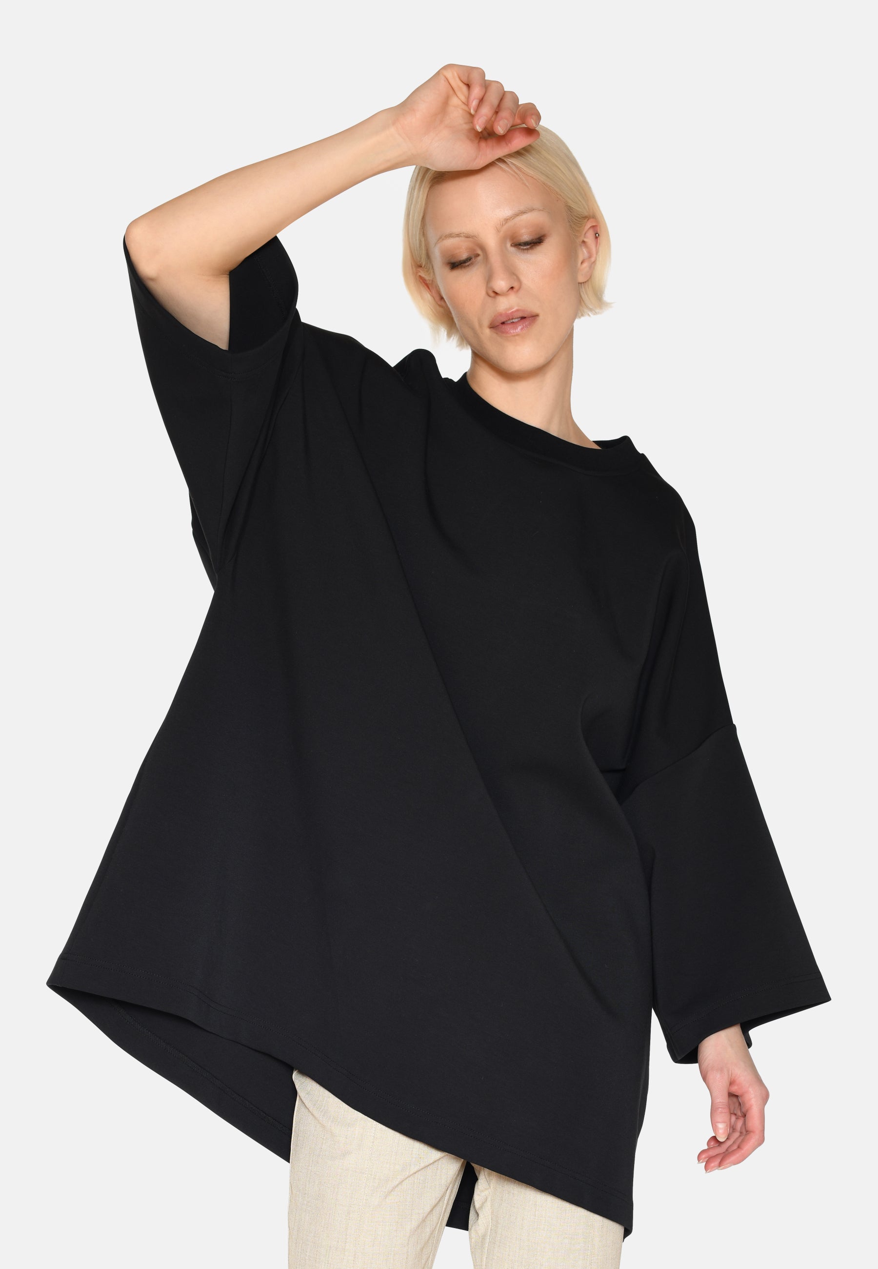 minimum female Norah oversized t-shirt 4157 Short Sleeved T-shirt 999 Black