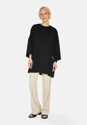minimum female Norah oversized t-shirt 4157 Short Sleeved T-shirt 999 Black