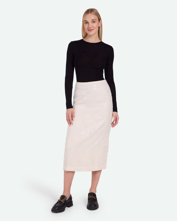 minimum female Olgas 3769 Midi Skirt 0608 Coco Milk