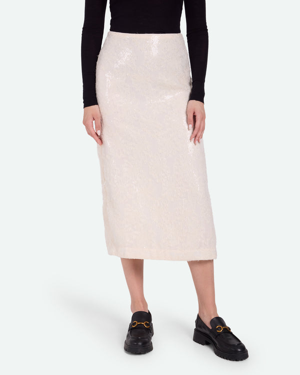 minimum female Olgas 3769 Midi Skirt 0608 Coco Milk