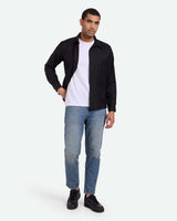 minimum male Pablo 3795 Long Sleeved Shirt 999 Black