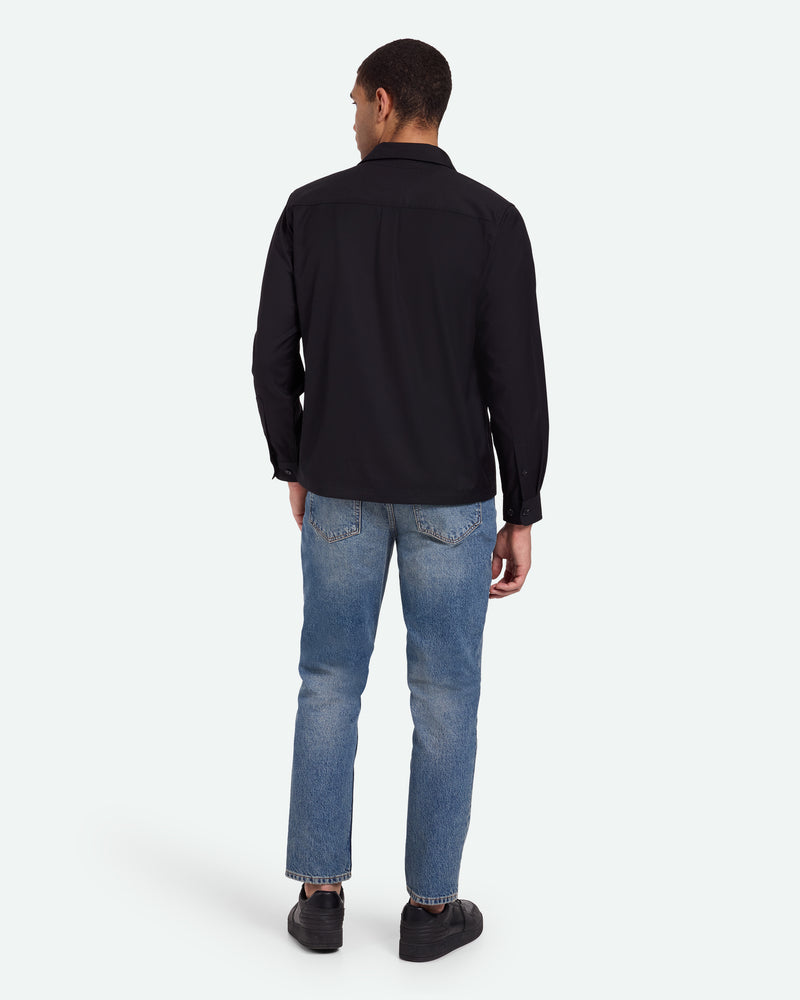 minimum male Pablo 3795 Long Sleeved Shirt 999 Black