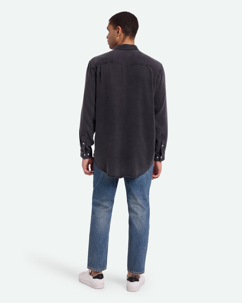 minimum male Pedro langærmet skjorte 3859 Long Sleeved Shirt 999 Black