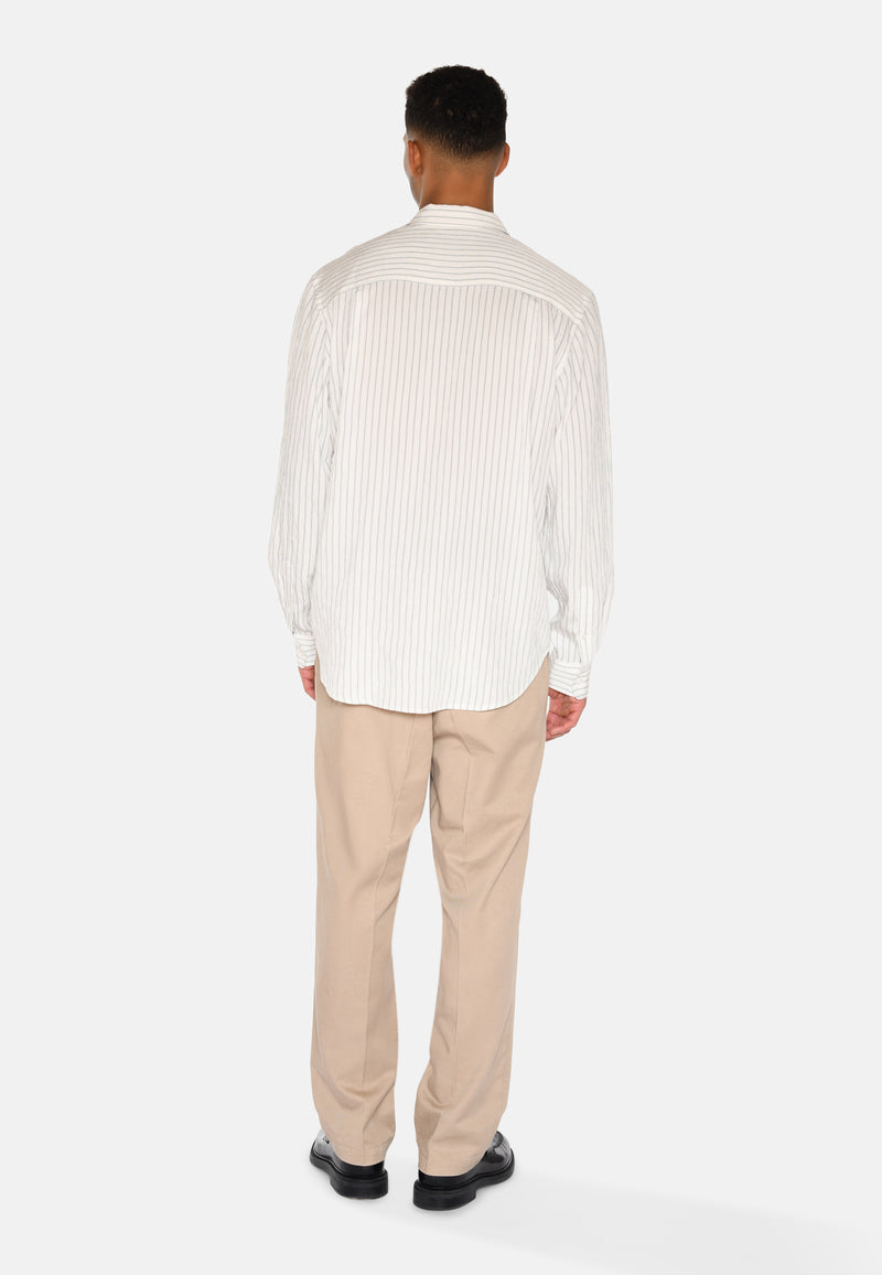 minimum male Pedro langærmet rlx skjorte 4173 Long Sleeved Shirt 000 White