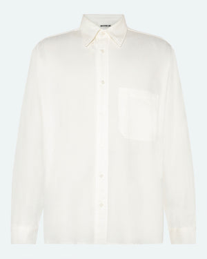 minimum male Pedro langærmet skjorte 3859 Long Sleeved Shirt 4800 Blanc de blanc