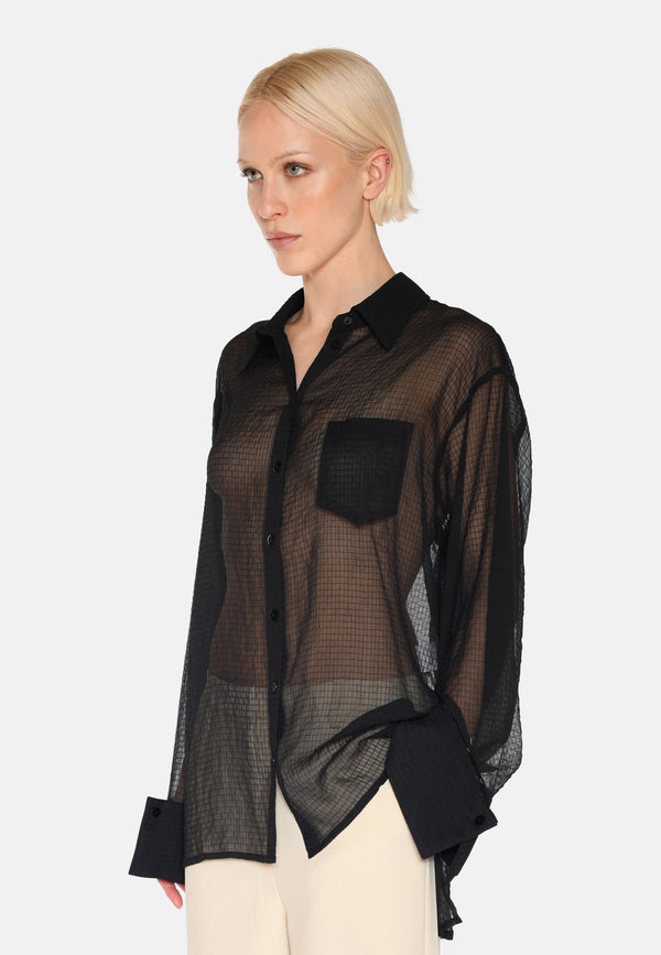 minimum female Pina skjorte 3949 Long Sleeved Shirt 999 Black