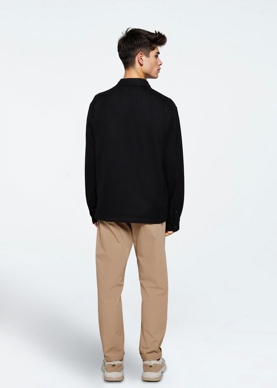 minimum male Ralph shirt 4370 Long Sleeved Shirt 999 Black