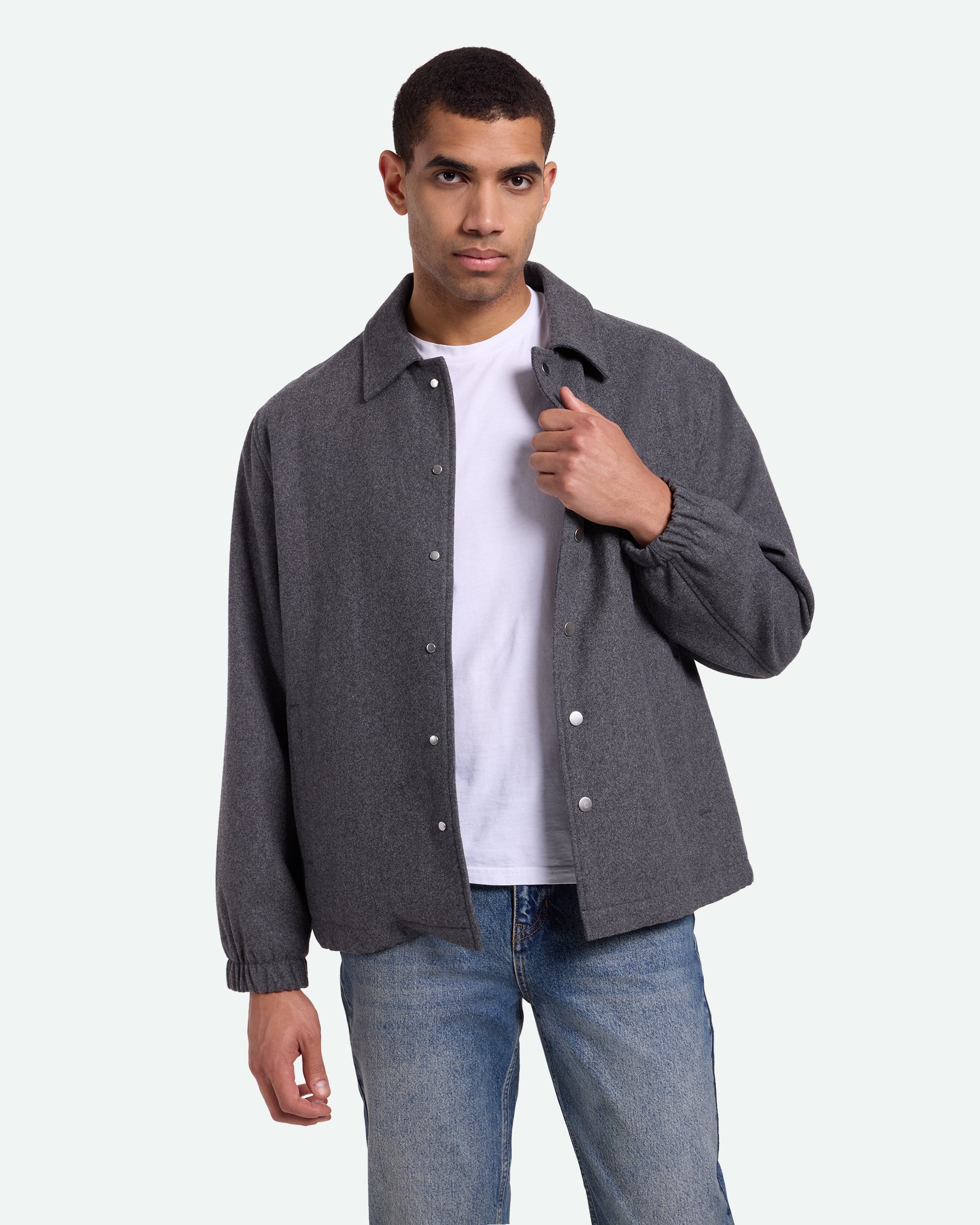 minimum male Ramen 3773 Jacket 960M Grey Melange