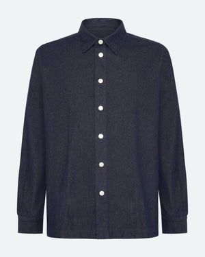 minimum male Randy denimskjorte 4131 Long Sleeved Shirt 3922 Sky Captain