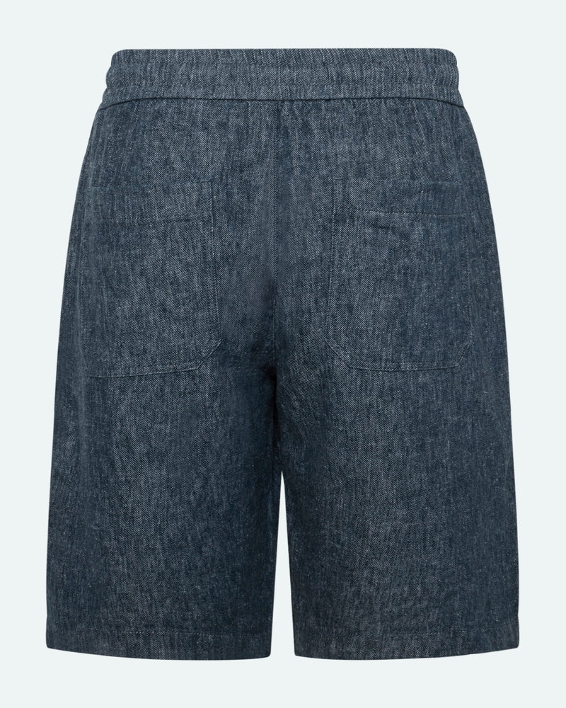 minimum male Raylan shorts i hør- og denimblanding 4128 Shorts 3922 Sky Captain