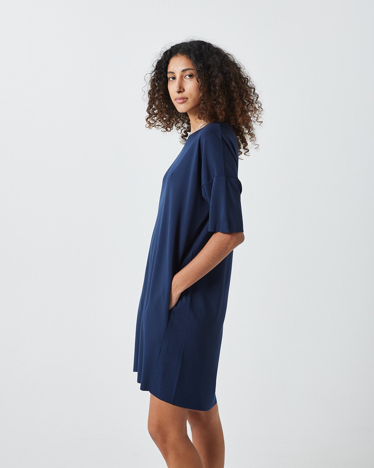minimum female  Regitza 2.0 0265 Short Dress 687 Navy Blazer