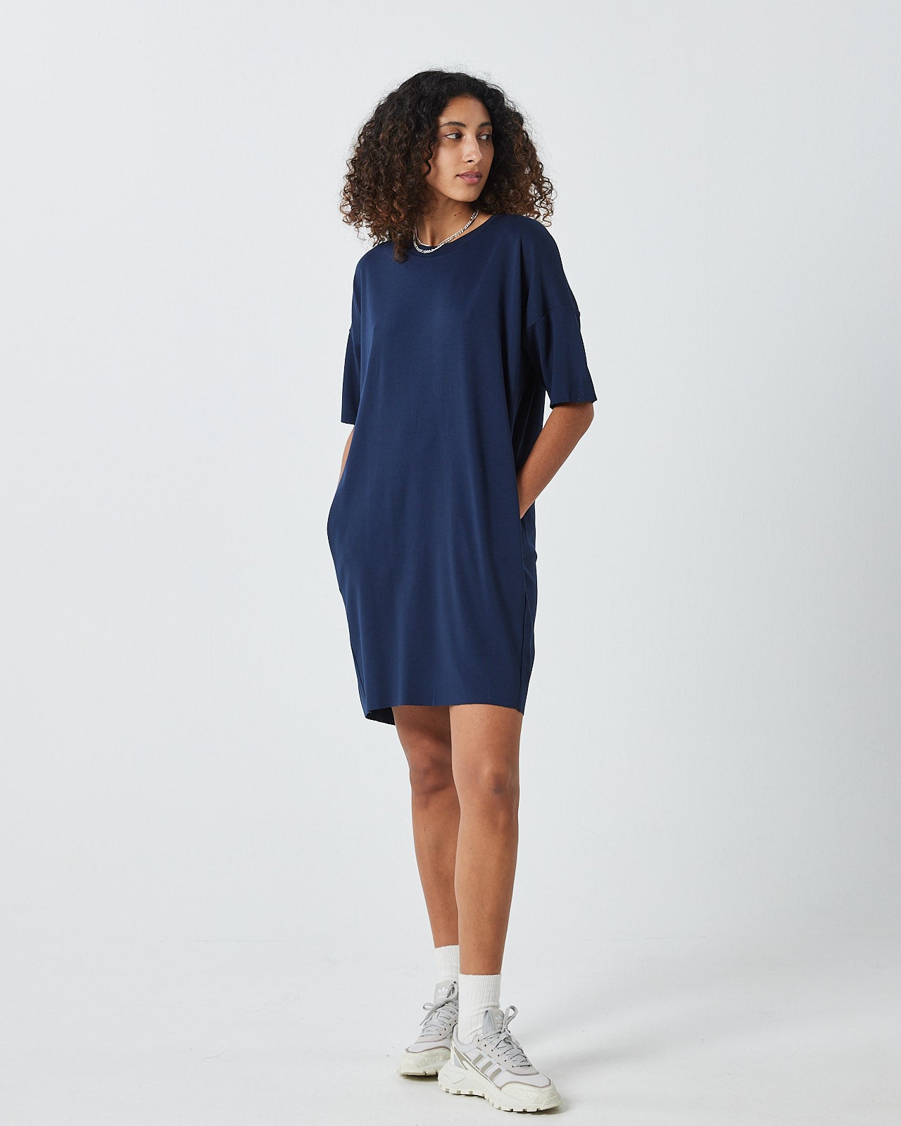 minimum female  Regitza 2.0 0265 Short Dress 687 Navy Blazer