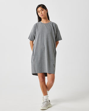 minimum female  Regitza 2.0 0265 Short Dress 980M Dark Grey Melange