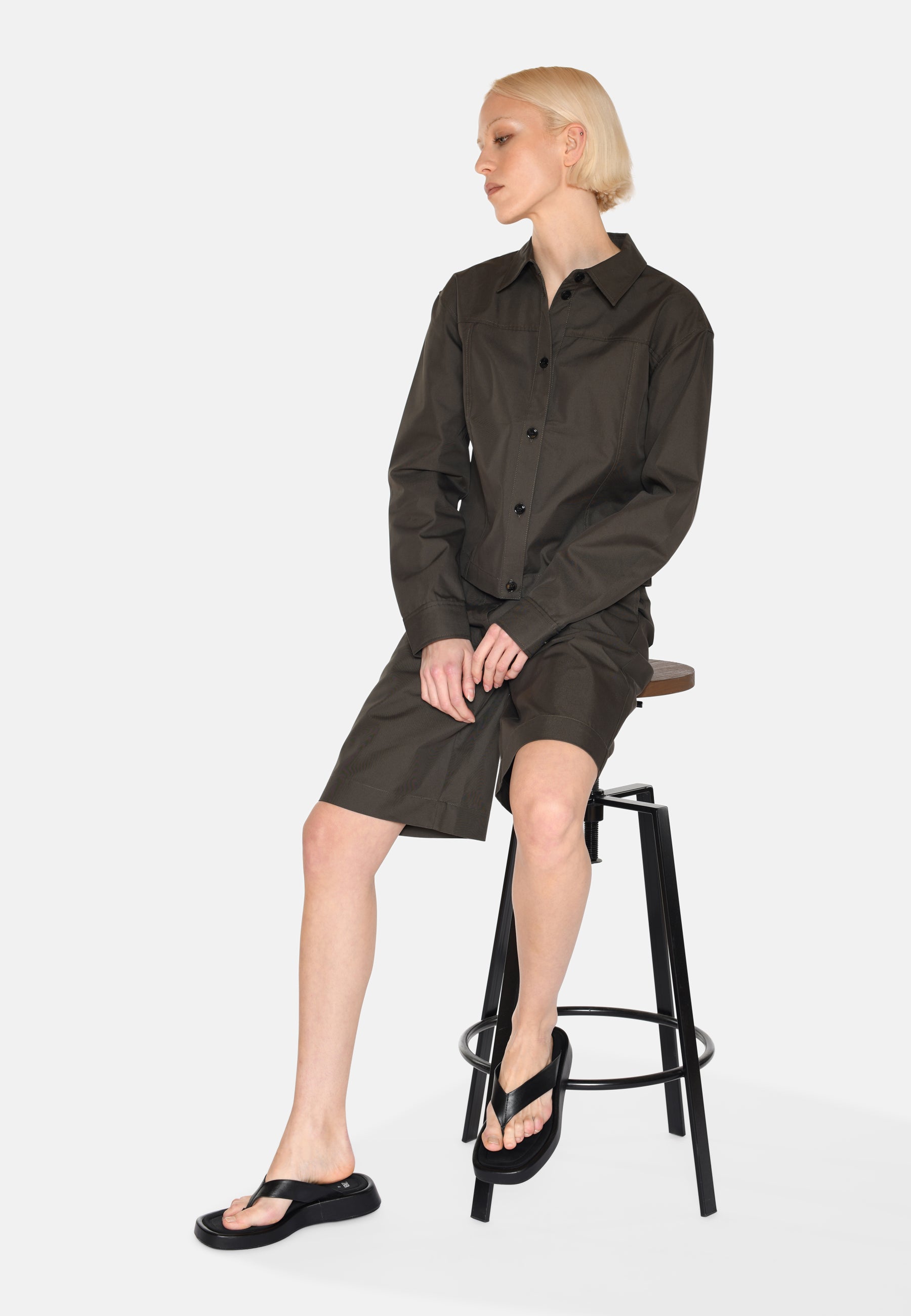 minimum female Remi langærmet skjorte 4137 Long Sleeved Shirt 0506 Black Ink