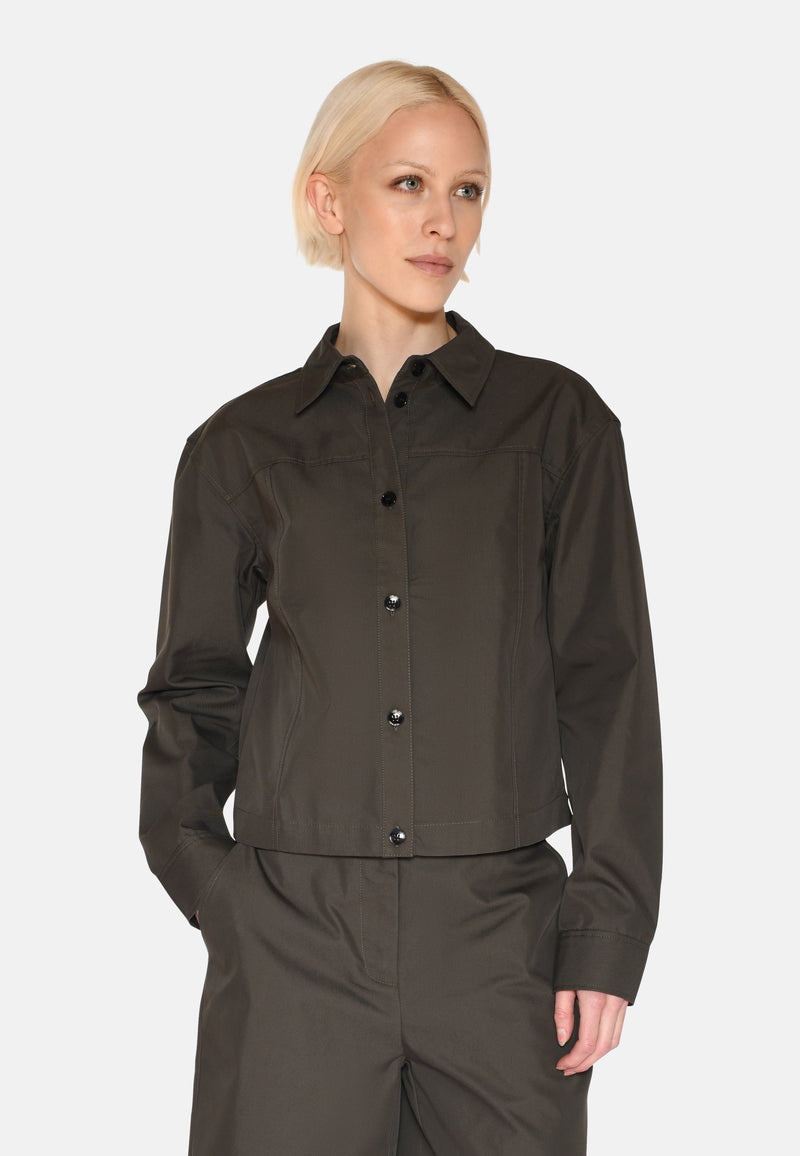 minimum female Remi langærmet skjorte 4137 Long Sleeved Shirt 0506 Black Ink
