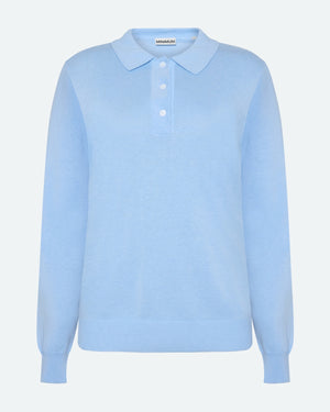 minimum female Riley polo trøje 4153 Jumper 605 Light Blue