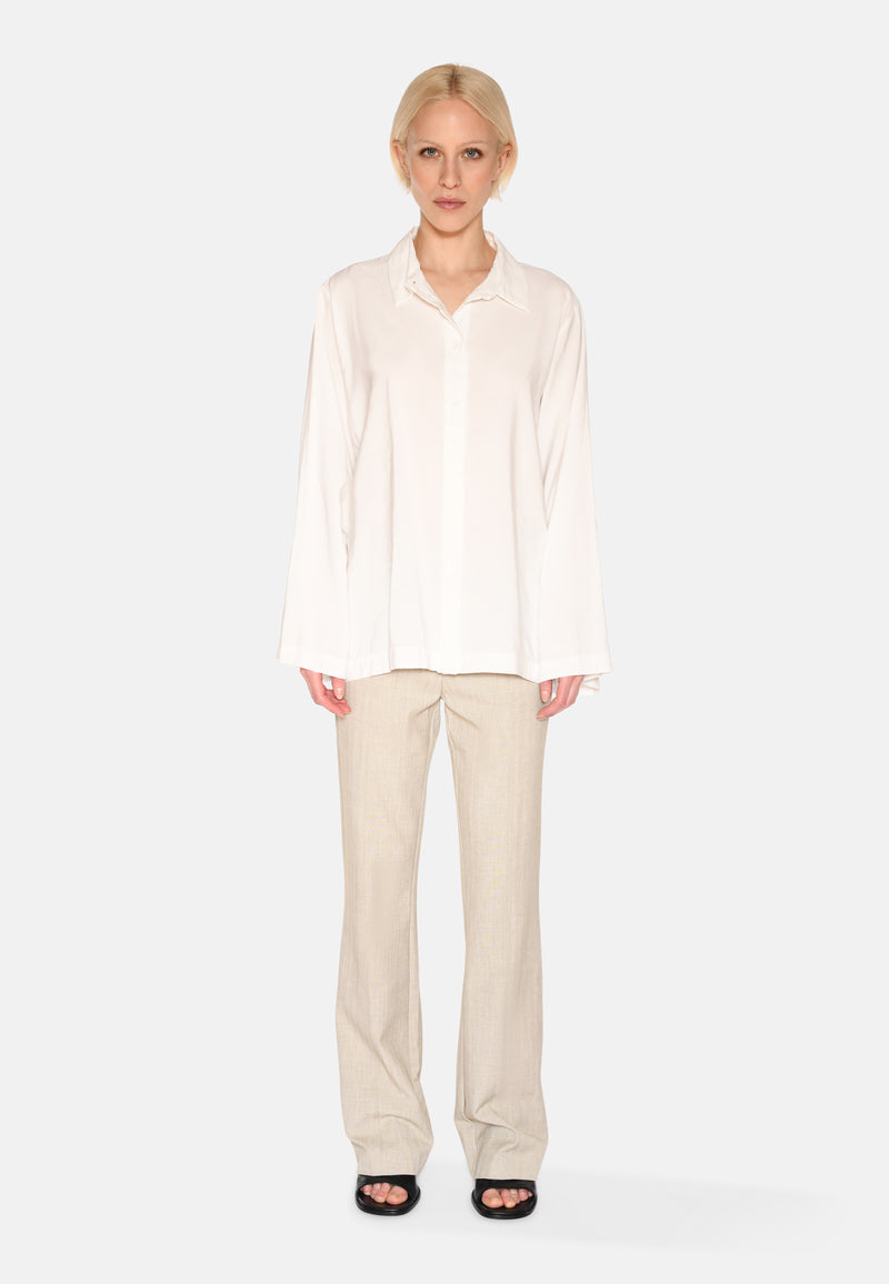 minimum female River langærmet skjorte 3780 Long Sleeved Shirt 0608 Coco Milk