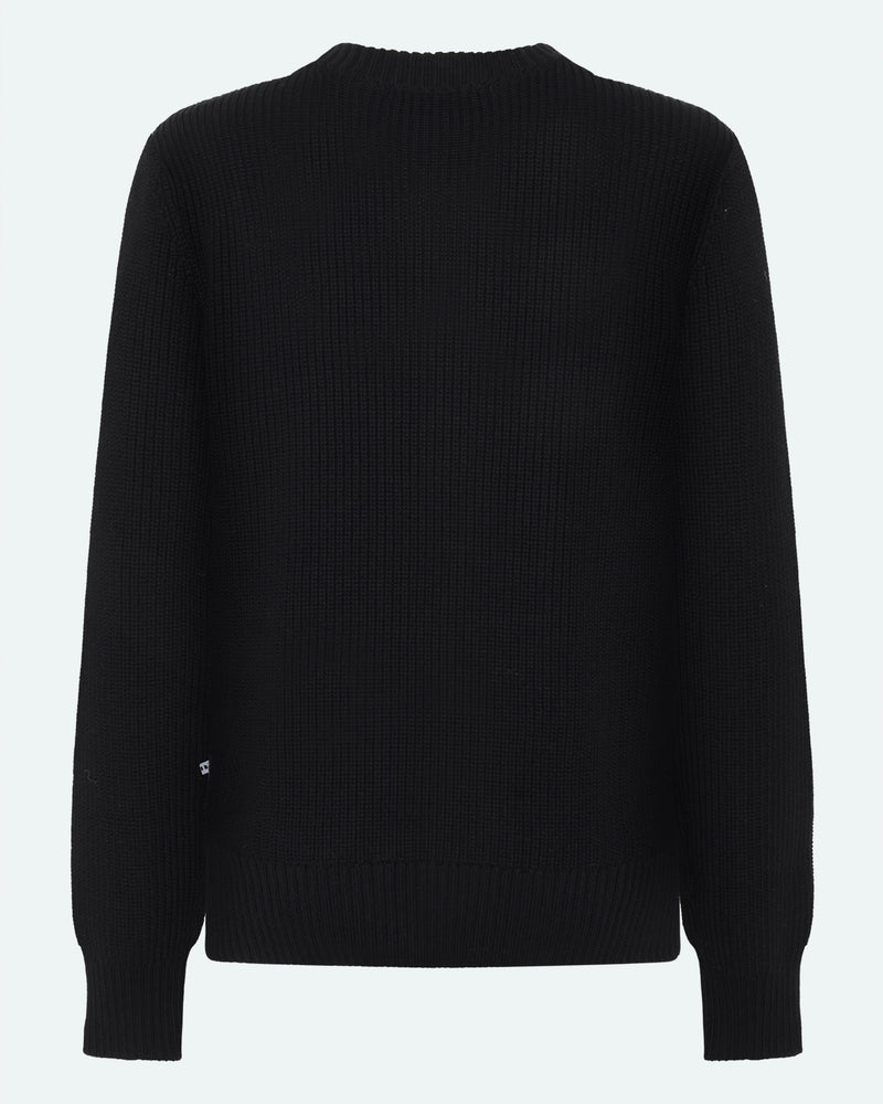 minimum male Rob basic striktrøje G006 GOTS Sweater 999 Black