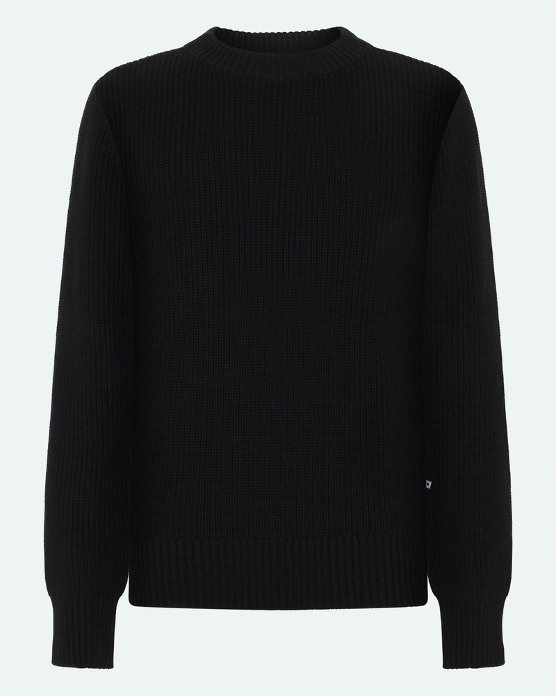 minimum male Rob basic striktrøje G006 GOTS Sweater 999 Black