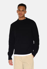 minimum male Rob basic striktrøje G006 GOTS Sweater 999 Black