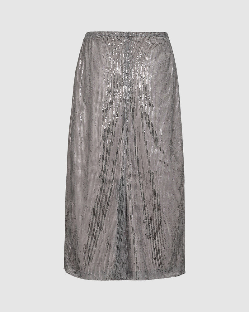 minimum female Ruths 2891 Midi Skirt 5002 Silver