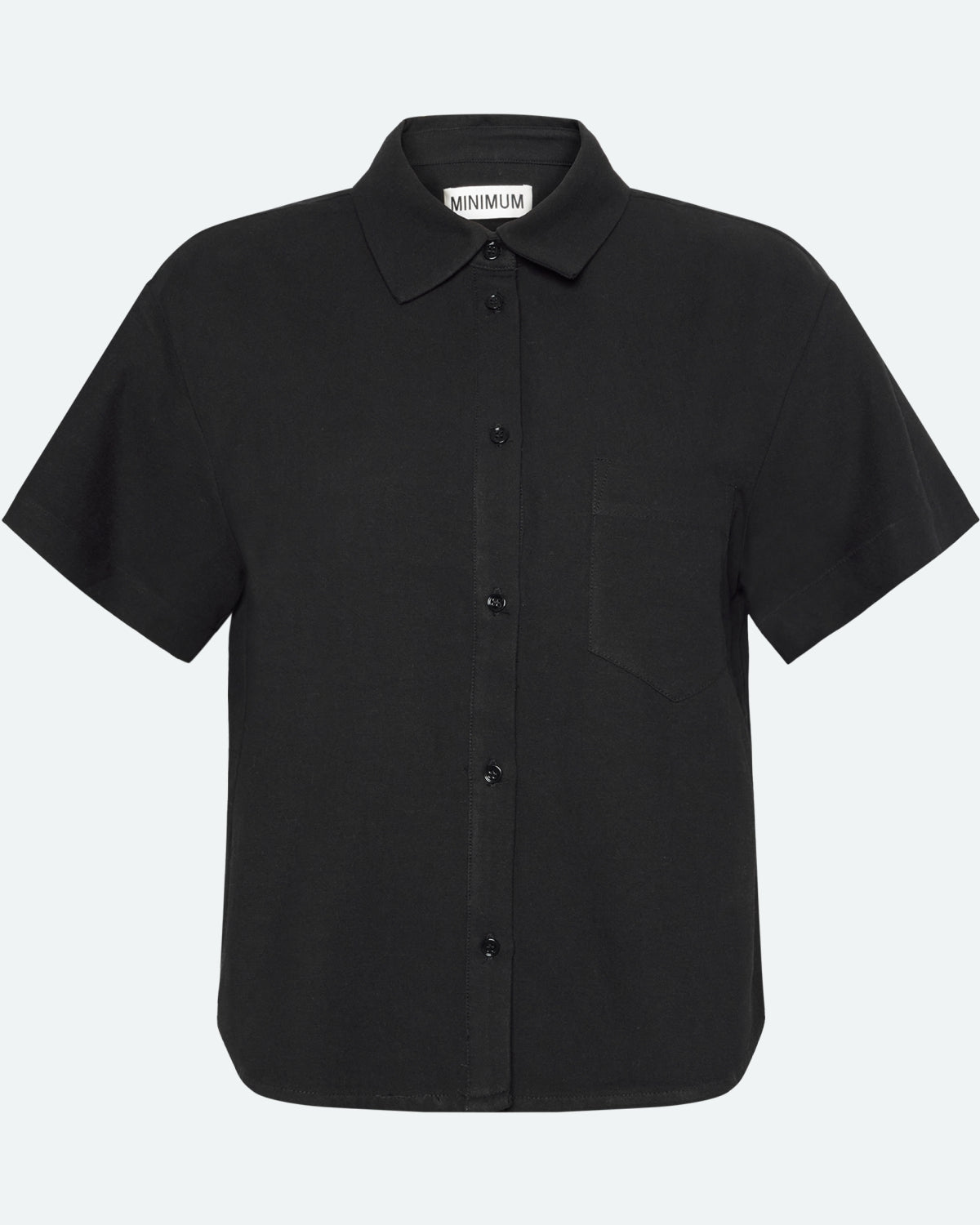 minimum female Sage kortærmet skjorte 4191 Short Sleeved Shirt 999 Black