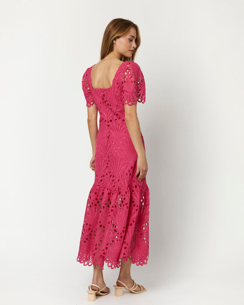 moves Sasilla 3584 Midi Dress 2043 Raspberry Sorbet