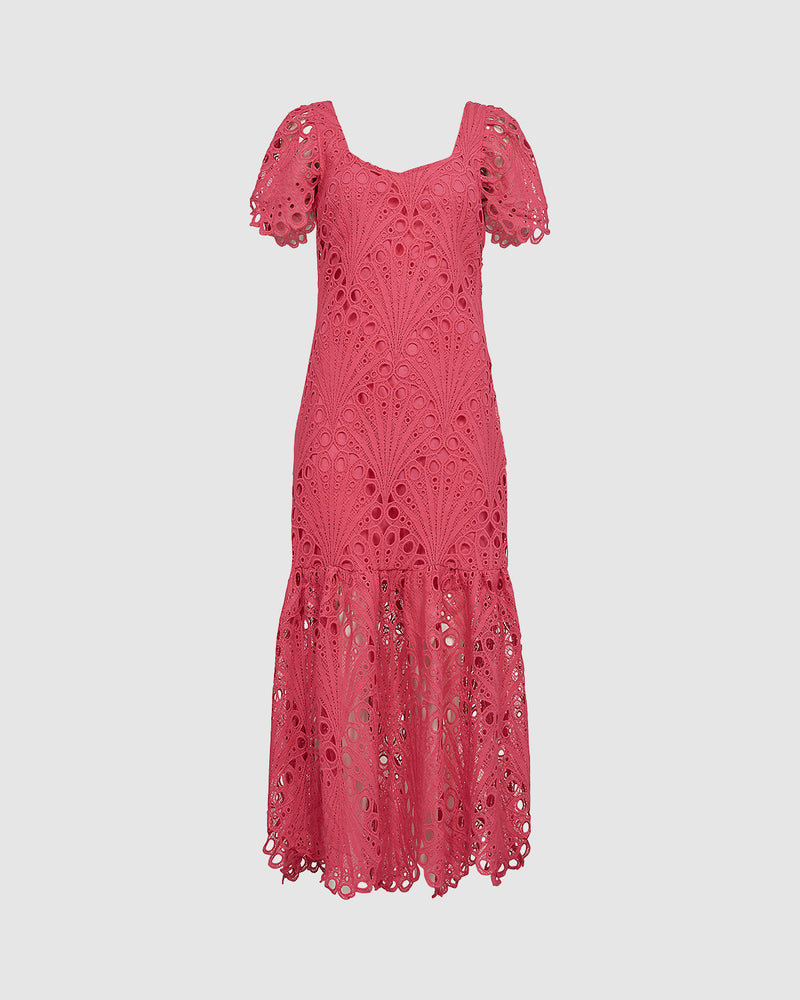 moves Sasilla 3584 Midi Dress 2043 Raspberry Sorbet