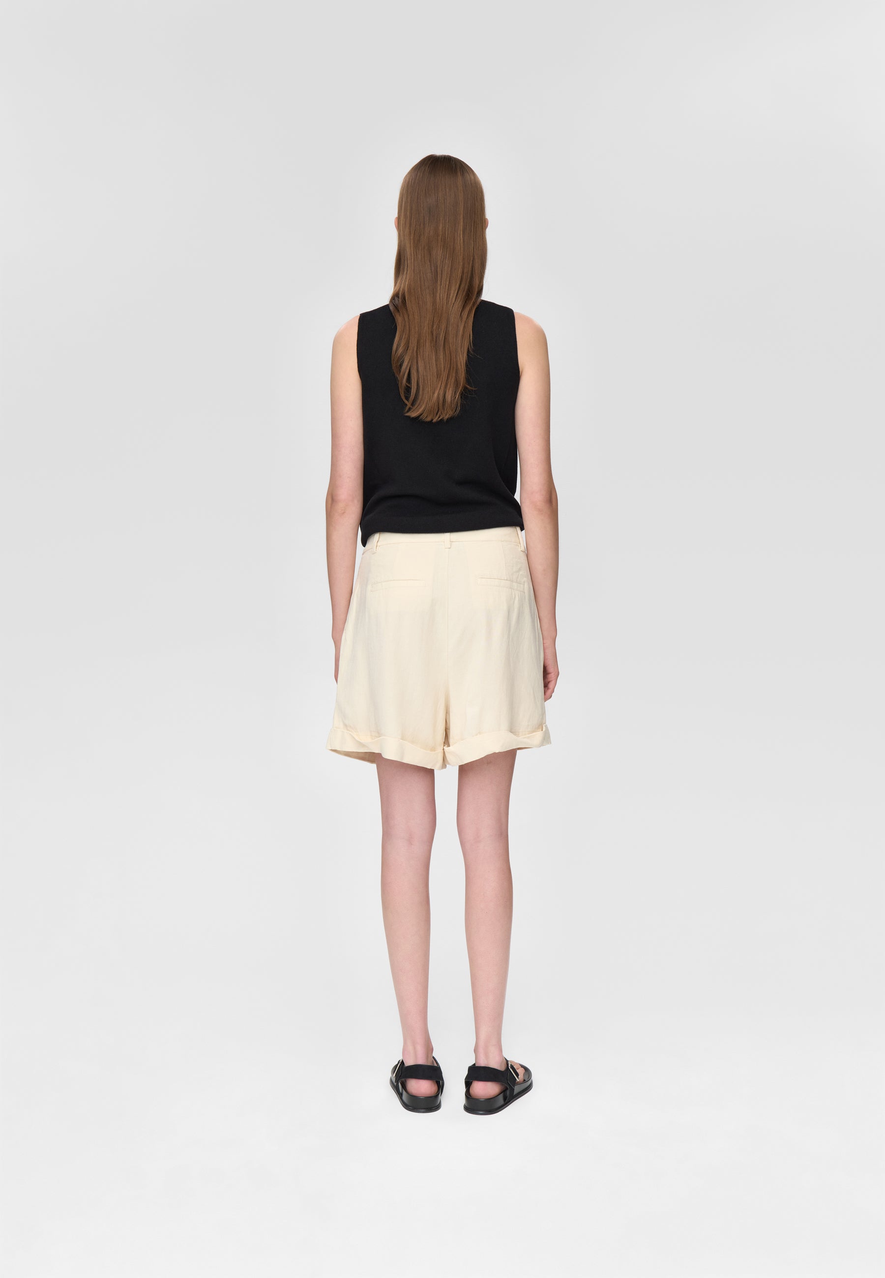 minimum female Selby shorts i hørblanding 3069 Shorts 0908 Summer Sand