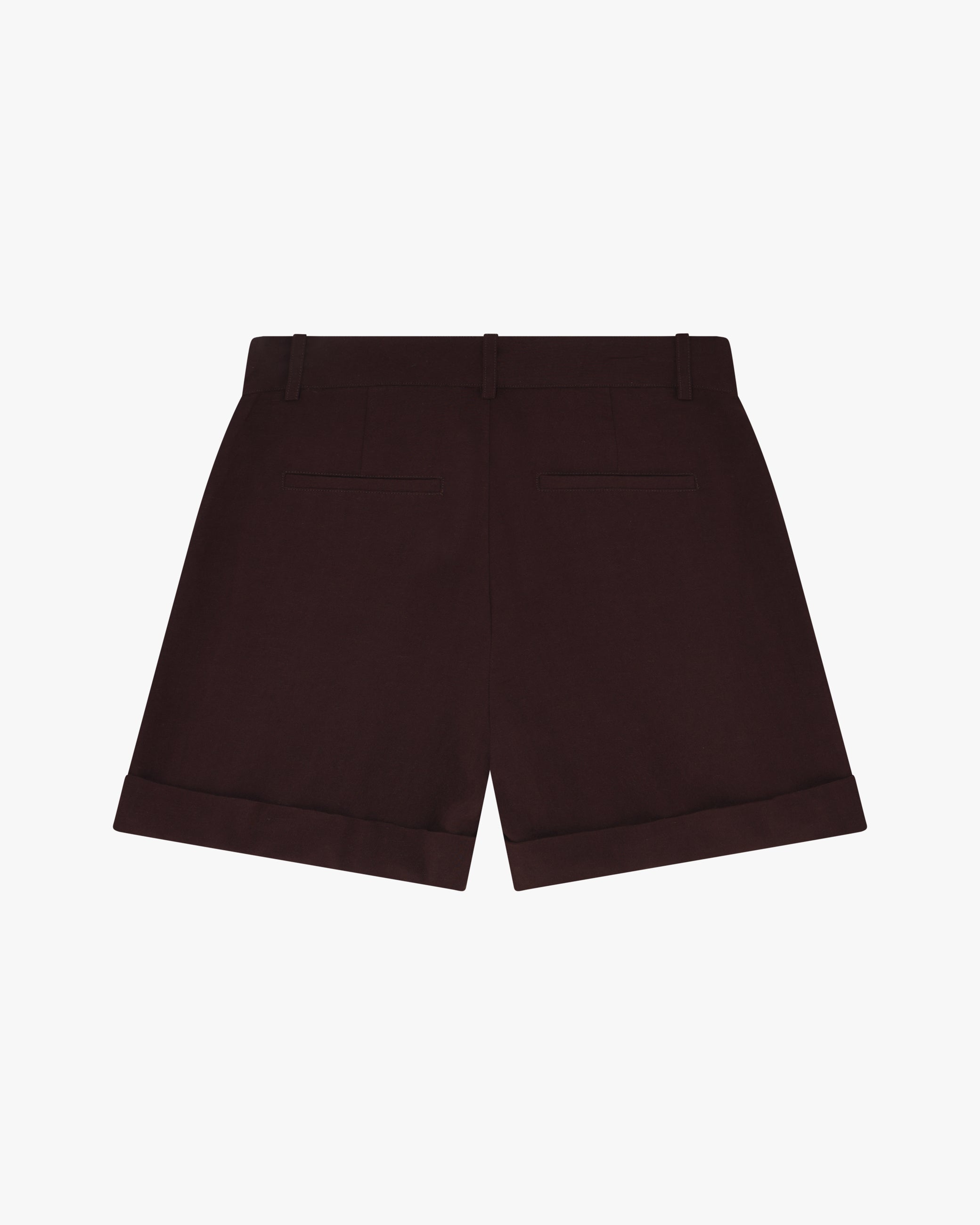 minimum female Selby shorts i hørblanding 3069 Shorts 1910 French Roast